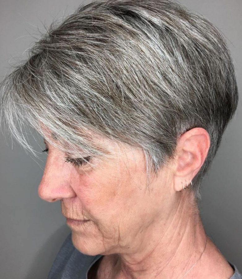 Short hairstyles for women over 60 in 2022-2023