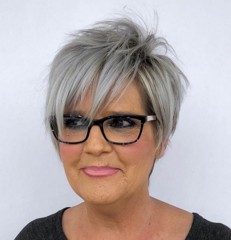 Short hairstyles for women over 60 in 2022-2023