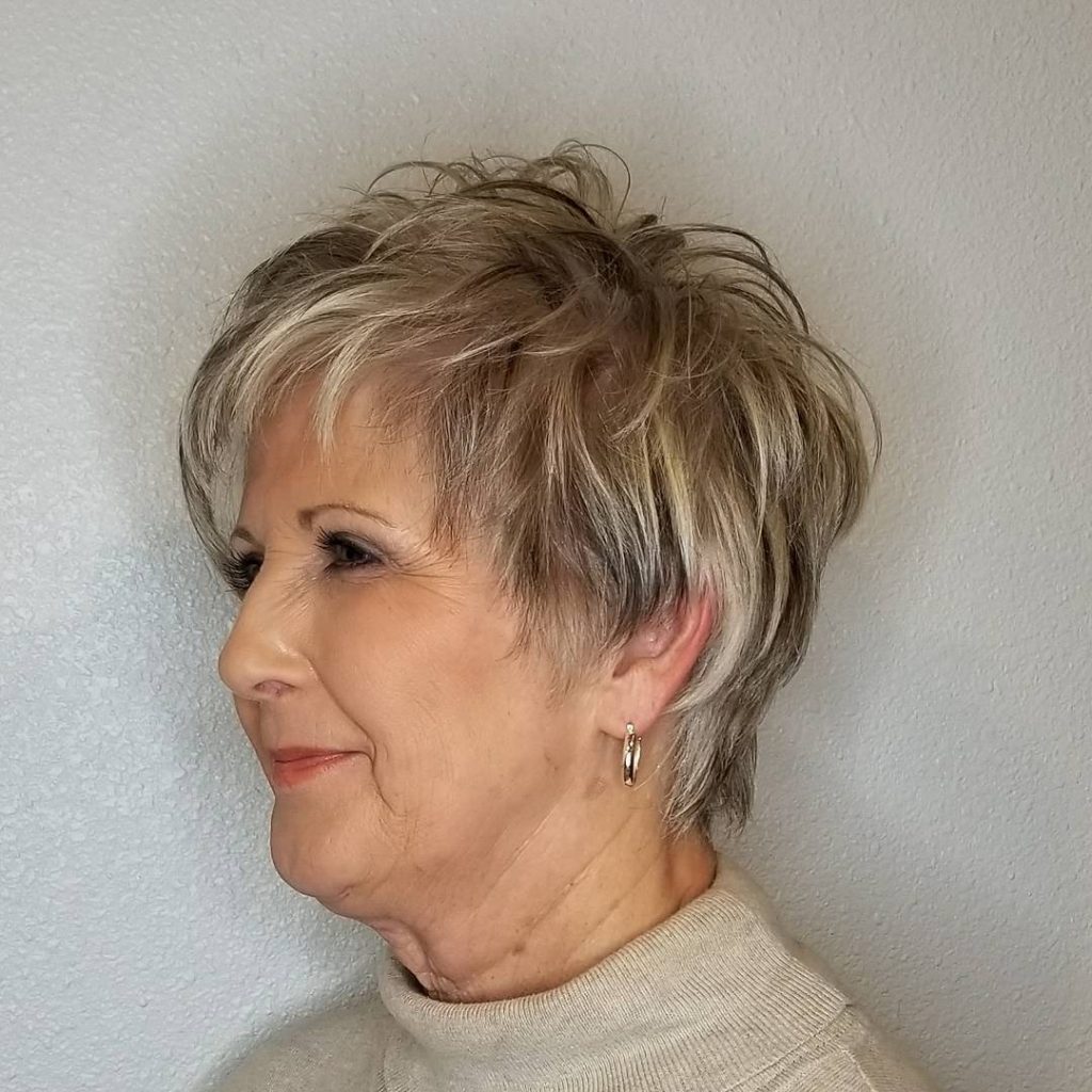 Short hairstyles for women over 60 in 2022-2023