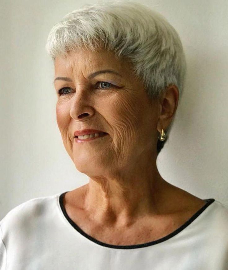Short hairstyles for women over 60 in 2022-2023