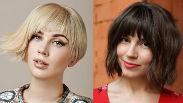 Short hairstyles with bangs for women in 2022-2023