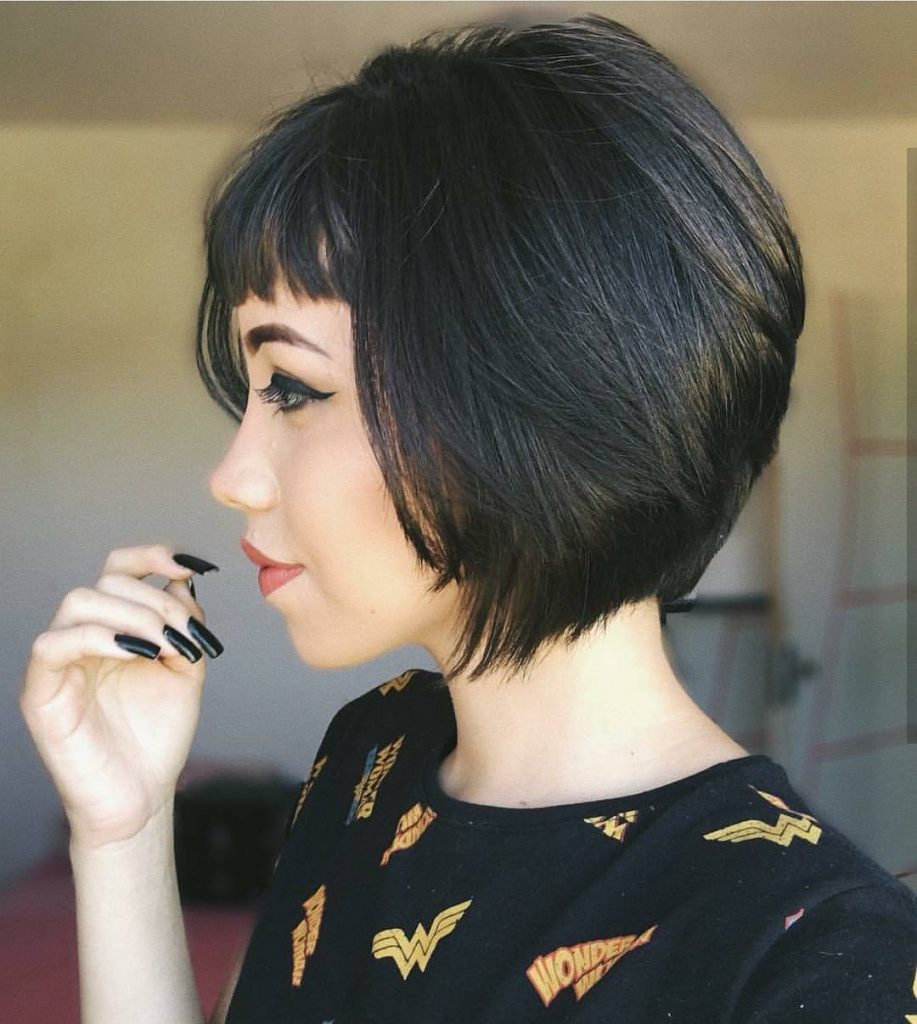 Short hair with bangs for women in 2022-2023