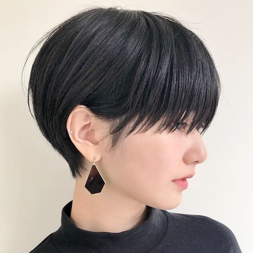 Short hair with bangs for women in 2022-2023