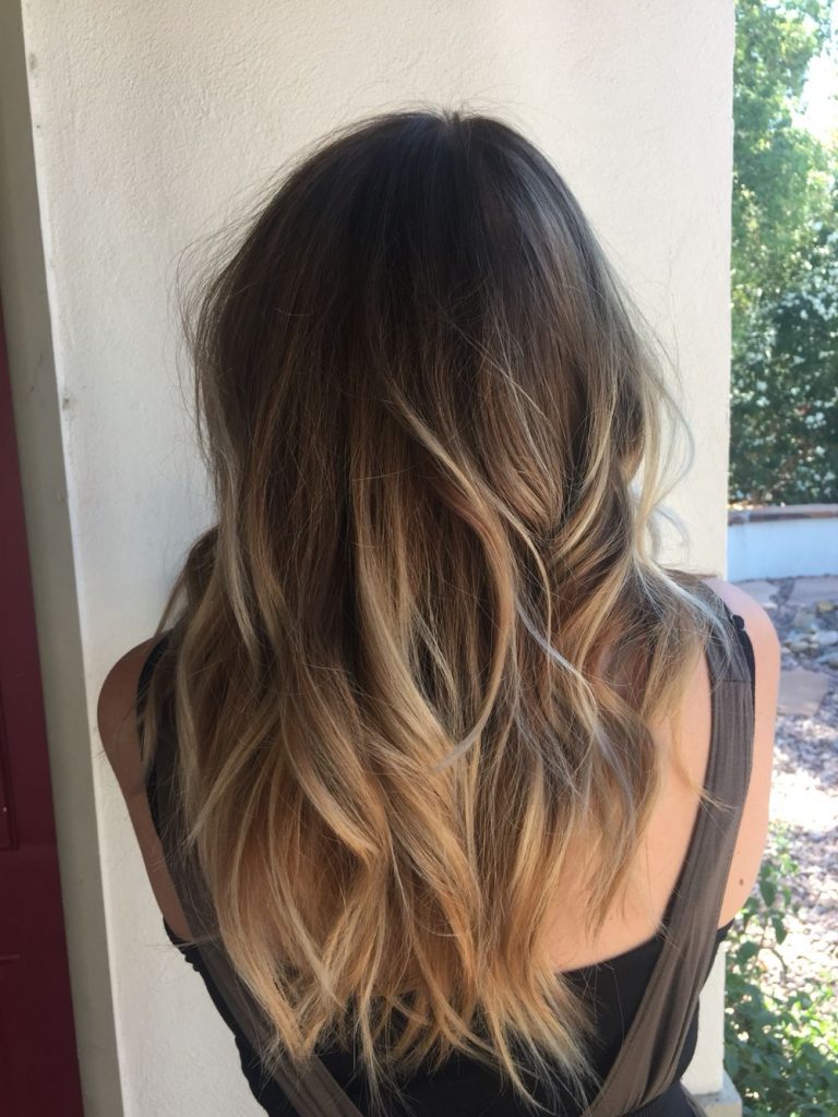 balayage v ombre hair 2022-2023