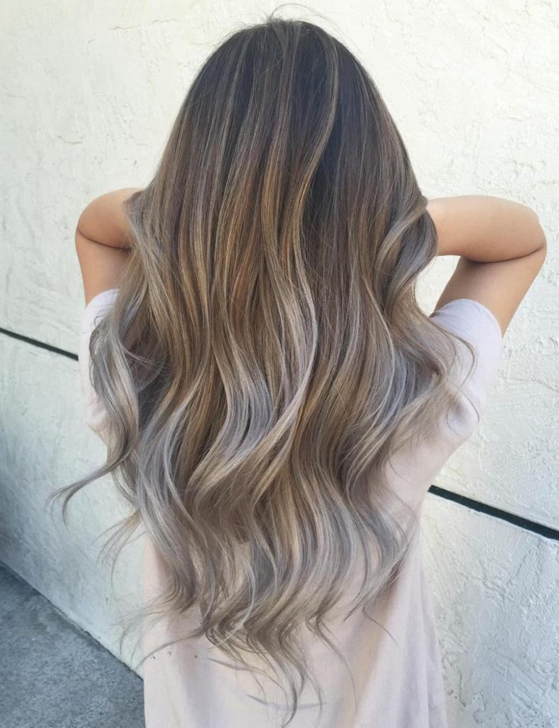 Ash blonde balayage hair 2022